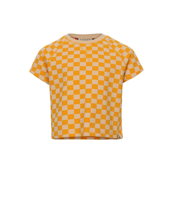 Sweater yellow block print