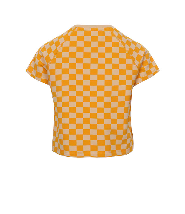 Sweater yellow block print