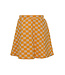 Sweat skirt yellow block print