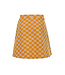 Sweat skirt yellow block print