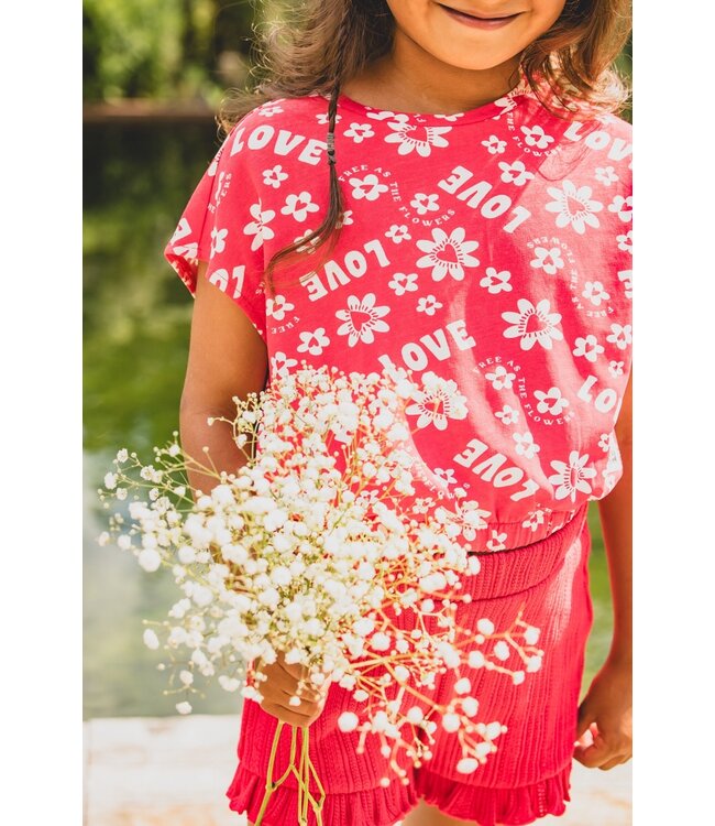 Sleeveless shirt  Red