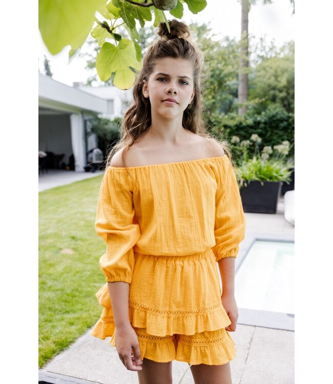 Cropped summer top Yellow