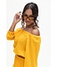 Cropped zomer top Yellow