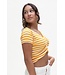 Gestreepte top Geel