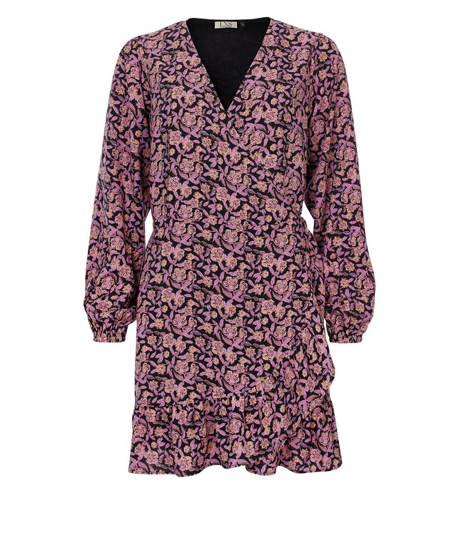 LXS Viscose wrap dress Autumn Flower