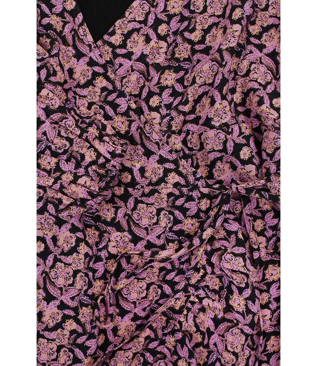 LXS Viscose wrap dress Autumn Flower