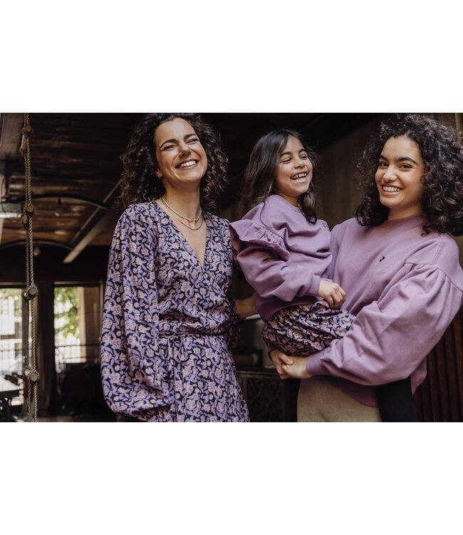 LXS Viscose wrap jurk Autumn Flower