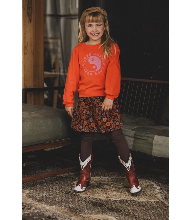 Retro mini corduroy skirt