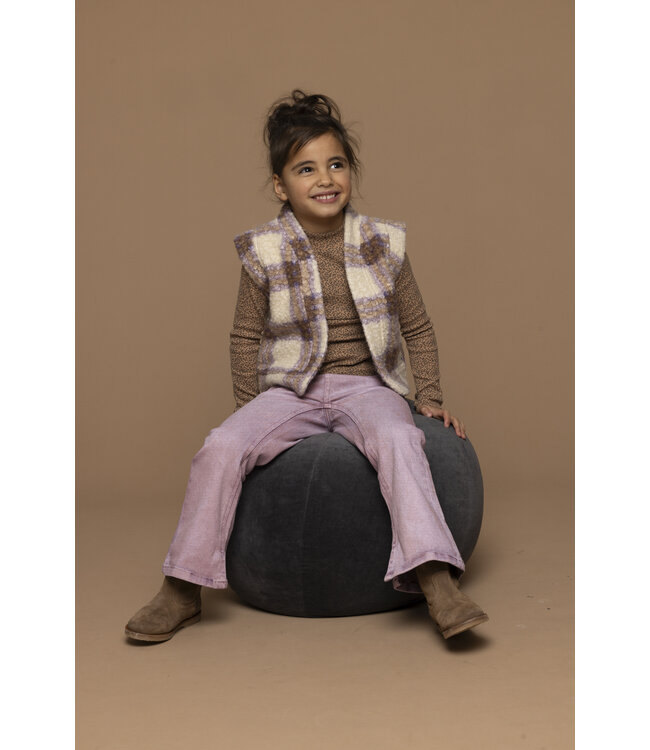 Colored flared denim Lila