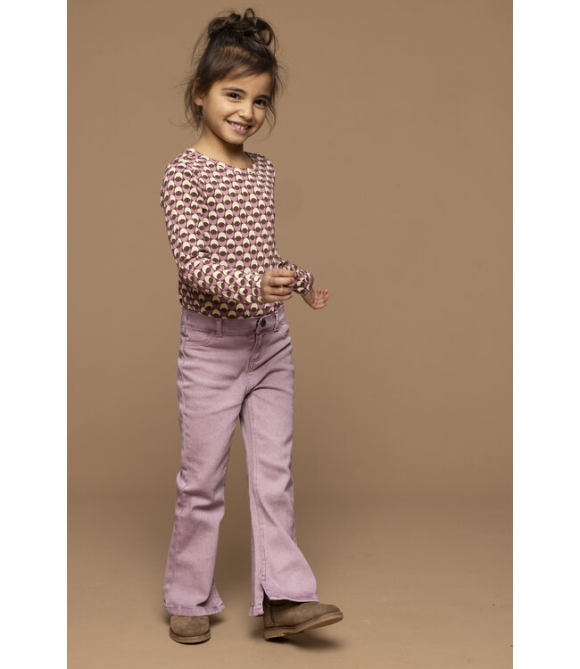 Colored flared denim Lila