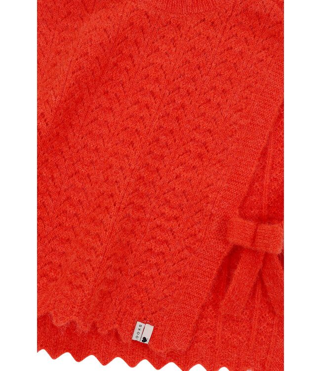 Knitted spencer fluo orange
