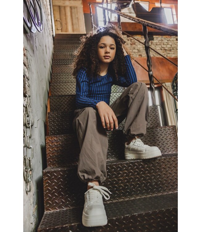 Longsleeve slim-fit Vertical stripe