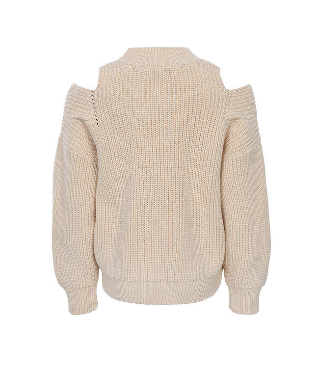 Knitted jumper keyholes