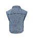Blue denim gilet swirl