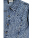 Blue denim gilet swirl