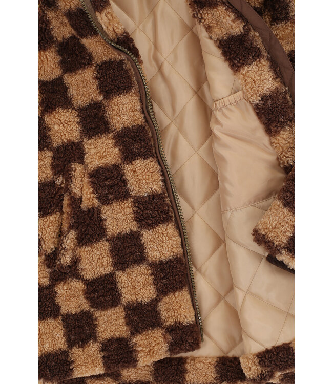 Teddy Check Winterjas