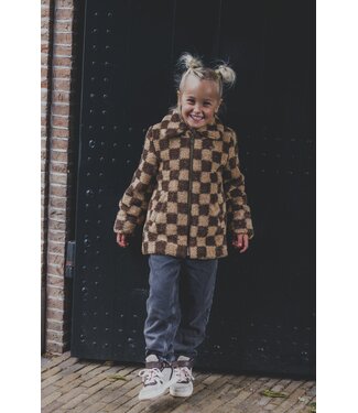 LOOXS Little Teddy Check Winterjas