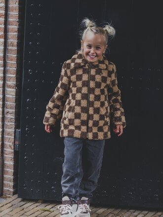 LOOXS Little Teddy Check Winterjas