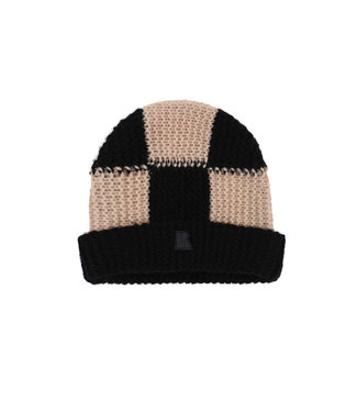 LOOXS 10sixteen Knitted beanie block black/sand