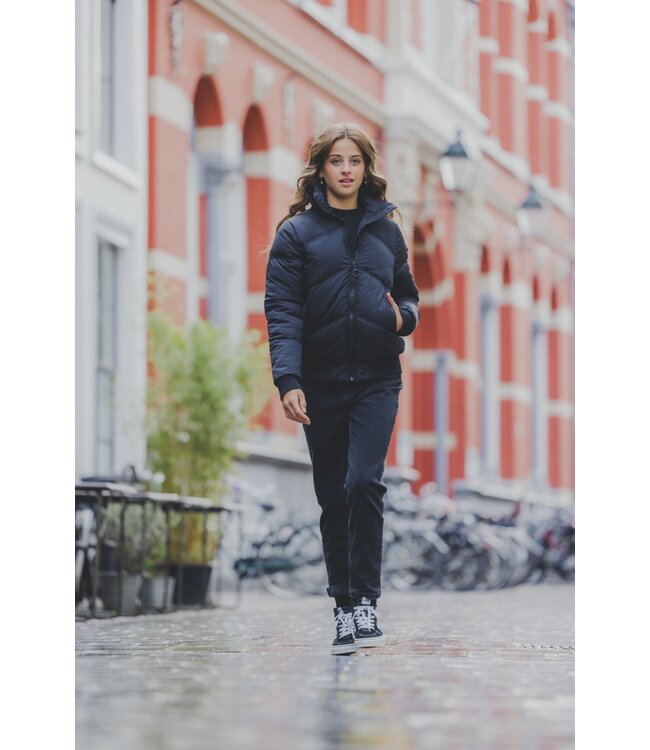 Bomber winter jas gewatteerd zwart