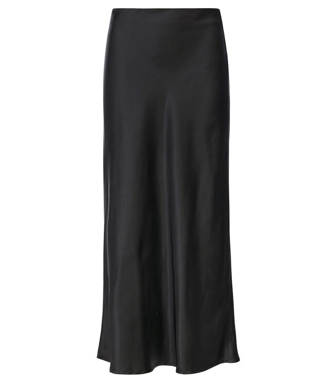 LXS Satijnen Maxi rok Zwart