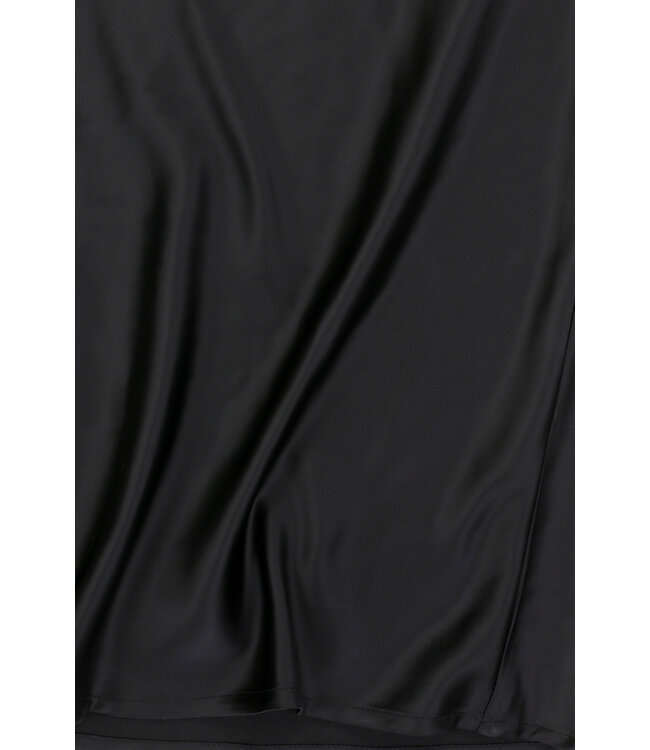 LXS Satin Black Maxi skirt