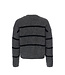 LXS Knitted jumper Grey Black Stripe