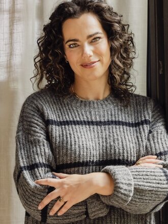 LXS the female concept LXS Knitted jumper Grey Black Stripe LXS the female concept LXS Knitted jumper Grey Black Stripe