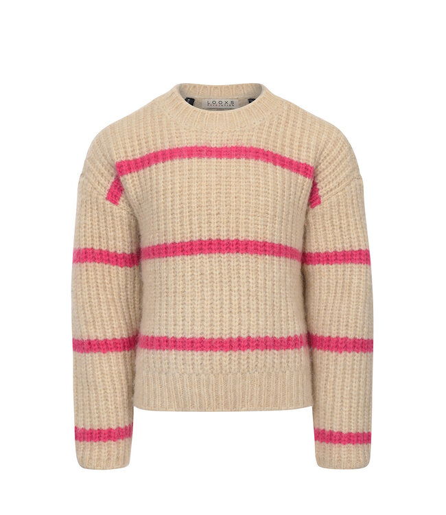 LXS Knitted jumper Pink Stripe