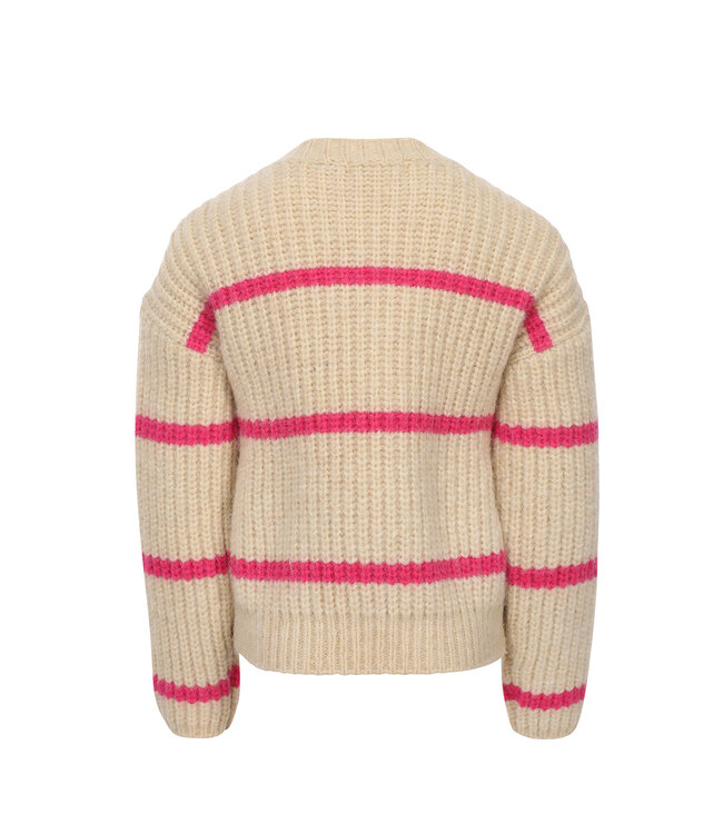 LXS Knitted jumper Pink Stripe