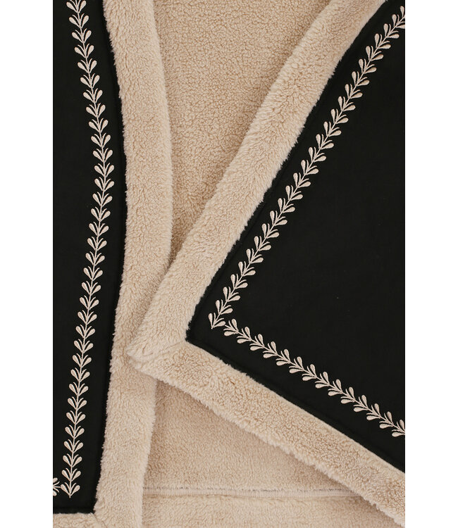 LXS Zwart gilet with teddy