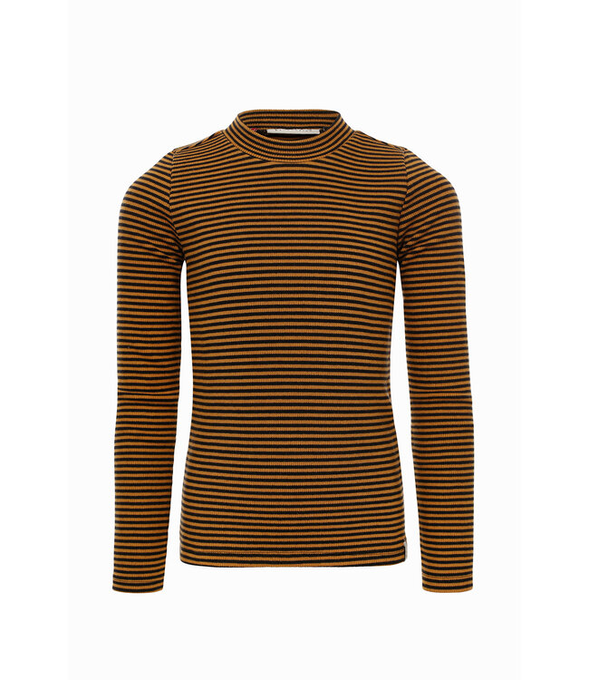 Longsleeve Ochre Stripe rib jersey