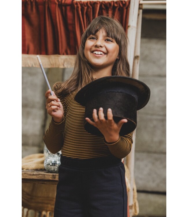 Longsleeve Ochre Stripe rib jersey