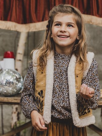 LOOXS Little Viscose loose-fit blouse Winter Dots LOOXS Little Viscose loose-fit blouse Winter Dots