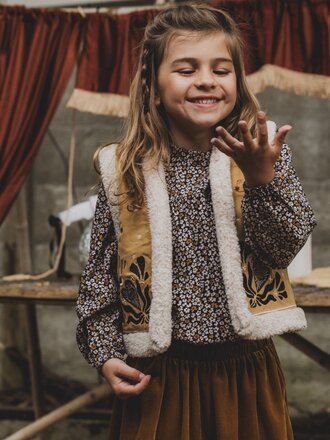 LOOXS Little Lammy BOHO Gilet embroidery LOOXS Little Lammy BOHO Gilet embroidery