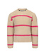 Gebreide trui Pink Stripe