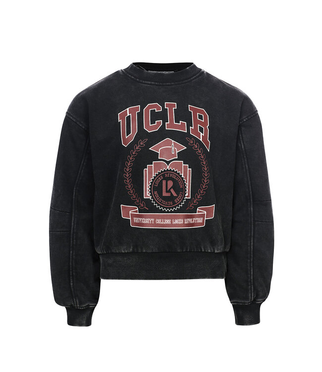 Sweater Black University print