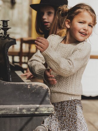 LOOXS Little Viscose stroken rokje Winter Dots