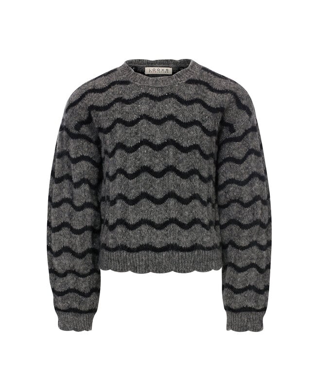 Knitted pullover Wave Stripe