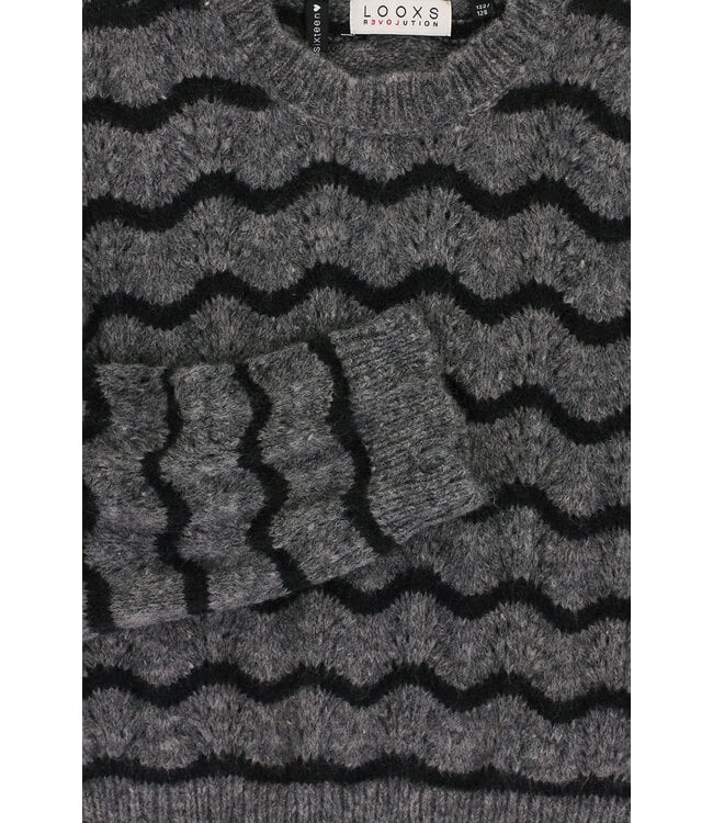 Knitted pullover Wave Stripe