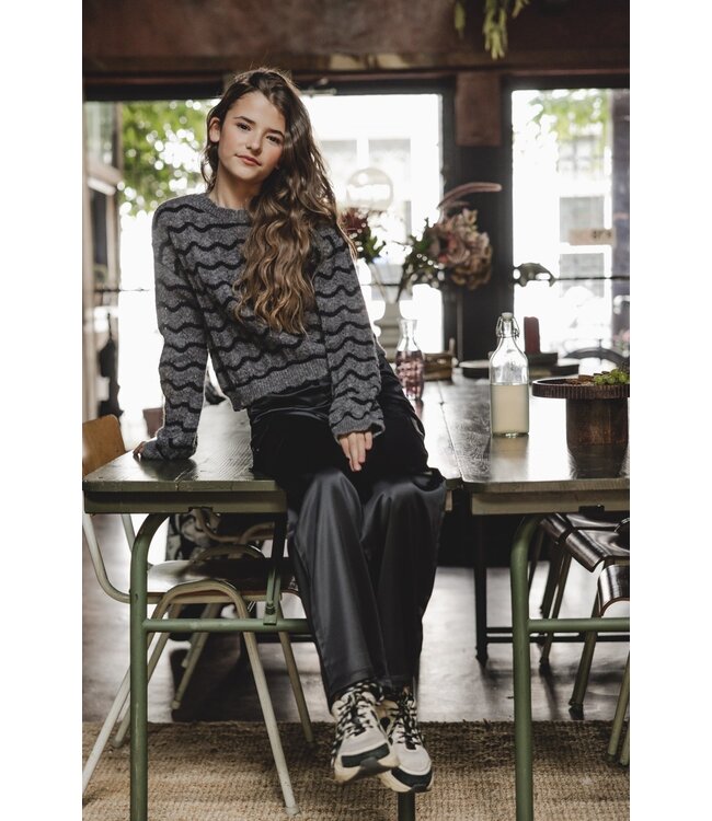 Knitted pullover Wave Stripe