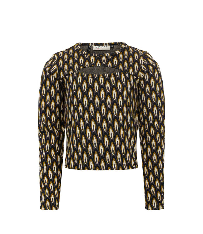 Fancy top Graphic print Emerald