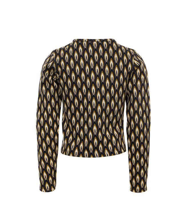 Fancy top Graphic print en Keyhole