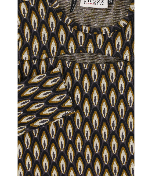 Fancy top Graphic print en Keyhole