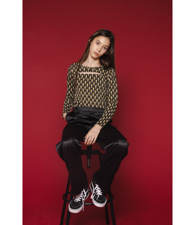 Fancy top Graphic print Emerald