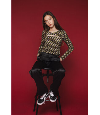 LOOXS 10sixteen Fancy top Graphic print en Keyhole