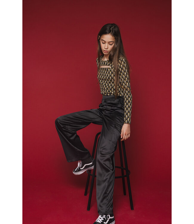 Fancy top Graphic print en Keyhole