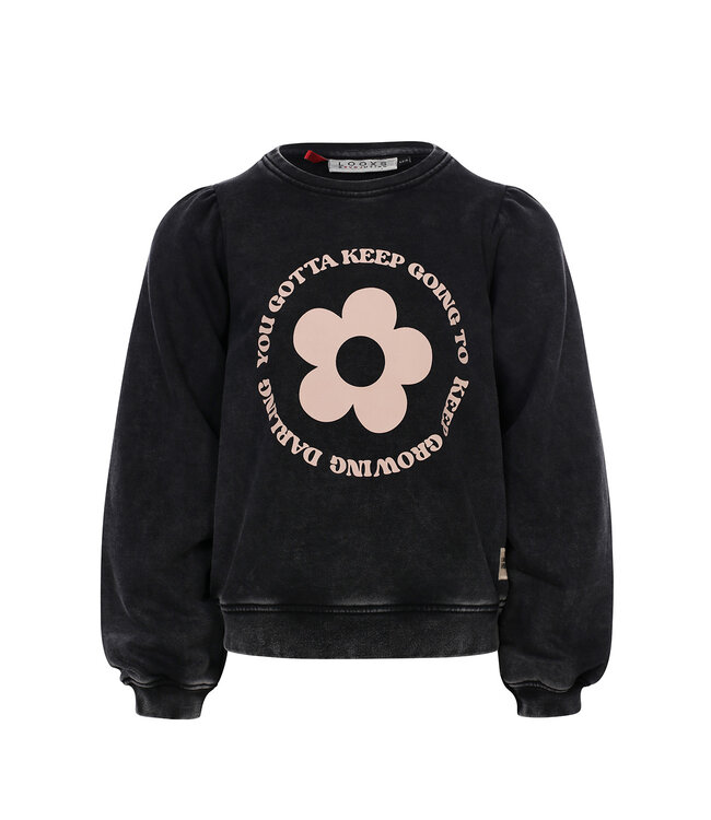 Sweater washed look Black