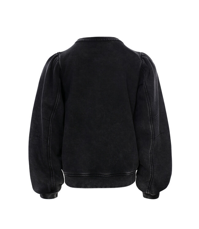 Sweater washed look Black