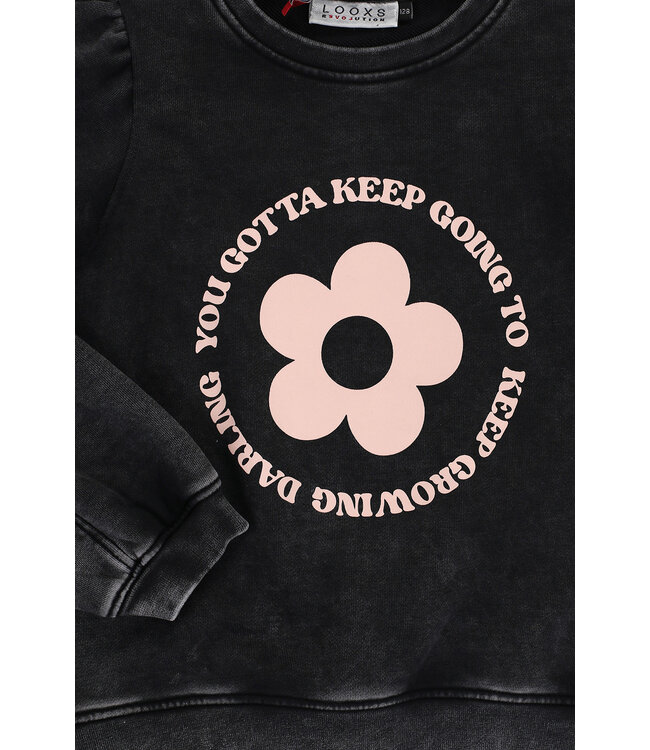 Sweater washed look Black